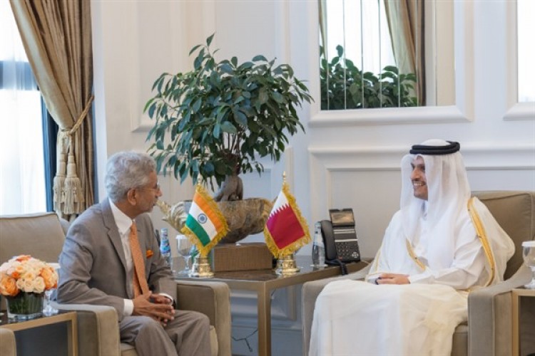 Katar Dışişleri Bakanı Al Sani, Hindistan Dışişleri Bakanı Jaishankar ile görüştü