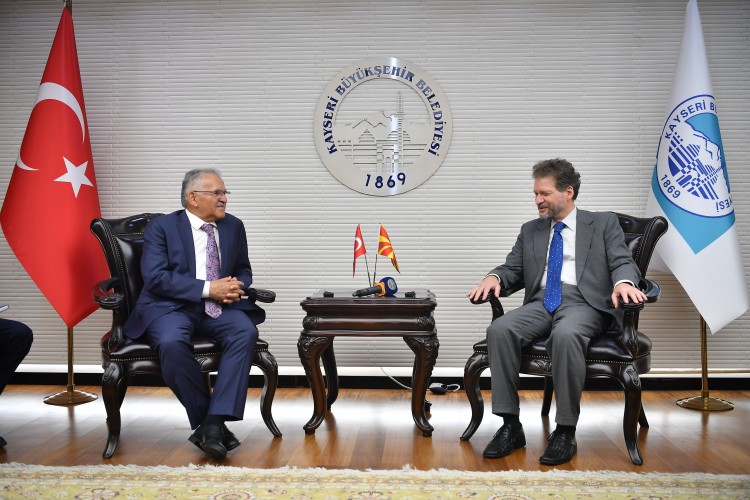 Kuzey Makedonya'nın Ankara Büyükelçisi Manasijevski'den Başkan Büyükkılıç'a ziyaret
