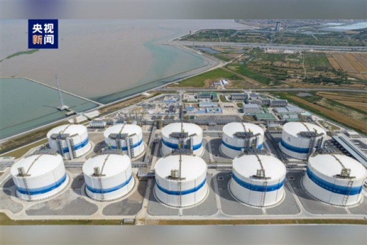 Çin'in 6 milyon tonluk LNG rezerv üssünün yapımı tamamlandı