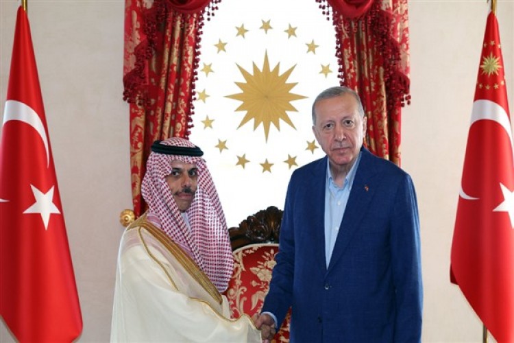 Cumhurbaşkanı Erdoğan, Suudi Arabistan Dışişleri Bakanı Al-Saud ile görüştü