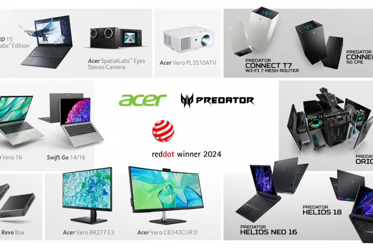 Acer Vero ve Predator Oyun Cihazları, 2024 Red Dot Tasarım Ödülü'nün Sahibi Oldu