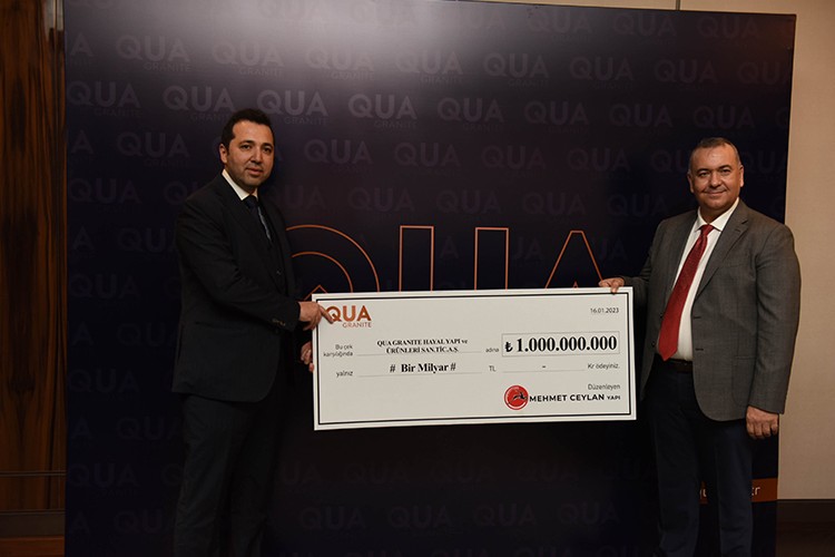 QUA Granite'ten  1 milyar TL'lik satış