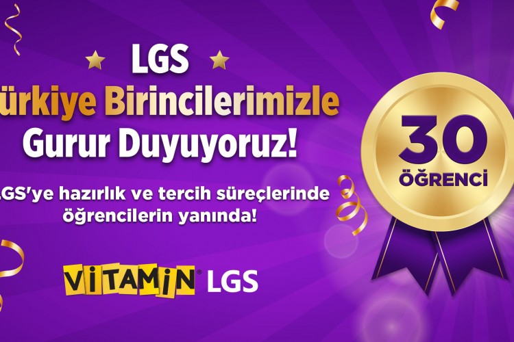 Türk Telekom Vitamin LGS'yle 30 öğrenci LGS'den tam puan aldı