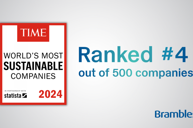 Brambles lojistik sektörünün en sürdürülebilir şirketi seçildi