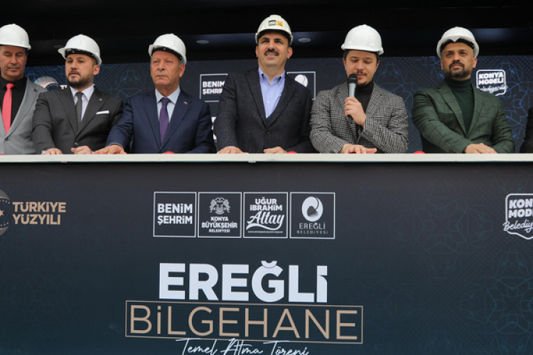 Başkan Altay Ereğli'de Bilgehane temeli attı