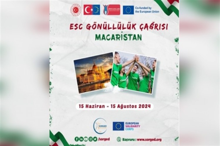 Macaristan'da gerçekleşecek Kısa Dönem ESC Projesi gönüllülerini bekliyor