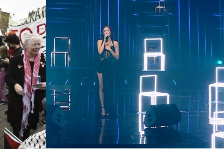 Greta Thunberg İsrail'in Eurovision'a katılmasına karşı düzenlenen gösteriye katıldı