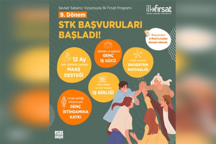 Şevket Sabancı Vizyonuyla İlk Fırsat Programı'nın 9. Dönem STK Başvuruları başladı