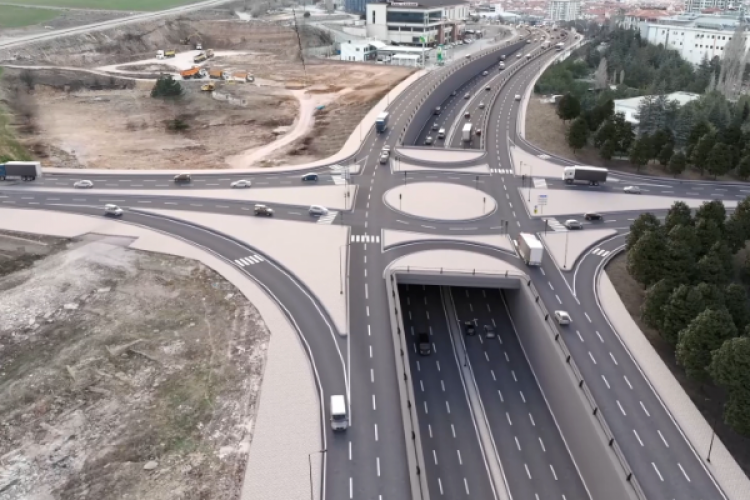 'Pursaklar Alternatif Giriş Katlı Kavşak Projesi'nde çalışmalar devam ediyor