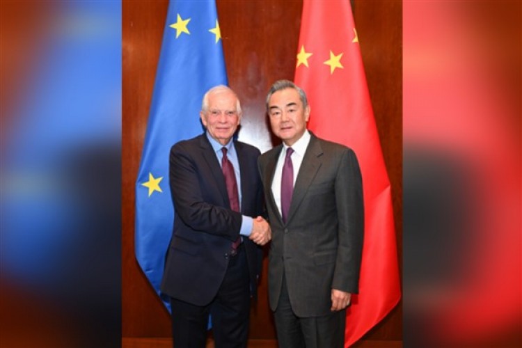 Wang Yi, Josep Borrell'le görüştü