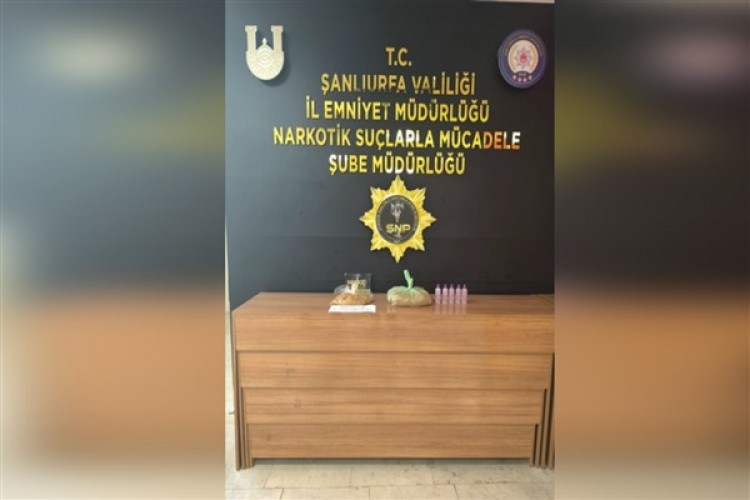 Şanlıurfa'da uyuşturucu operasyonu