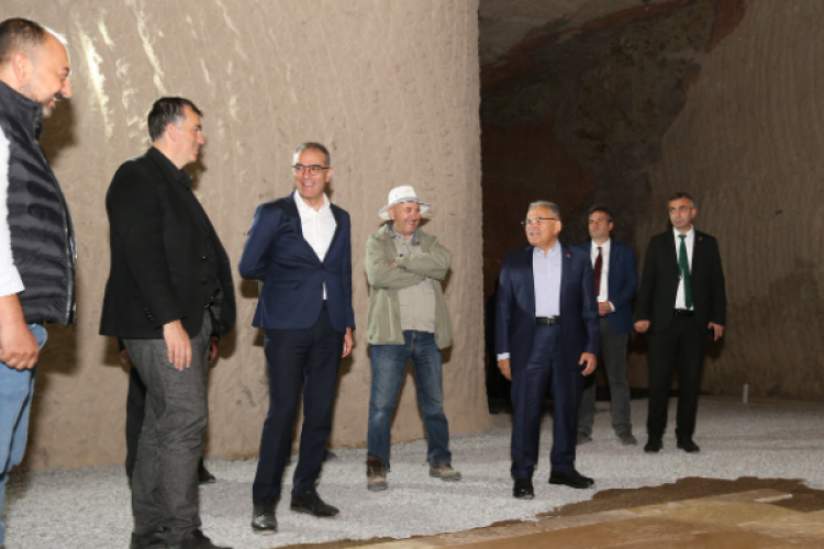 Başkan Büyükkılıç: 13 milyon TL'lik kadim Kültepe'nin kayadan oyma müzesinde sona gelindi