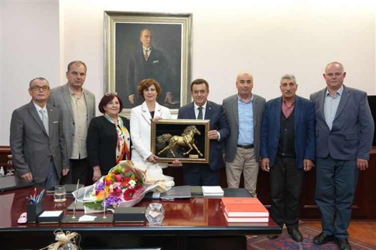 Mahmudiye'den Ünlüce'ye ziyaret