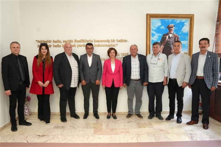 Eskişehir Ziraat Odaları İl Koordinasyon Kurulu'ndan Başkan Ünlüce'ye ziyaret