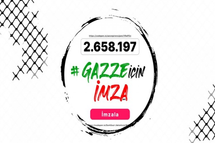 İstanbul 2 No'lu Barosu Gazze için imza kampanyası başlattı