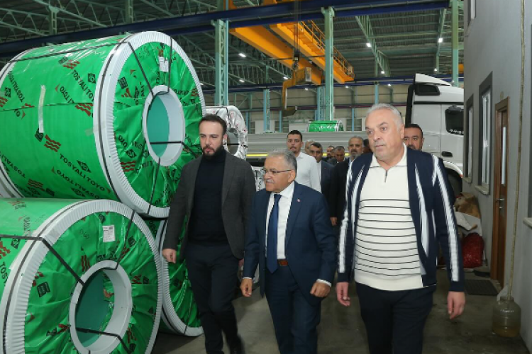 Başkan Büyükkılıç, Organize Sanayi Bölgesi'ndeki ziyaretlerini sürdürdü