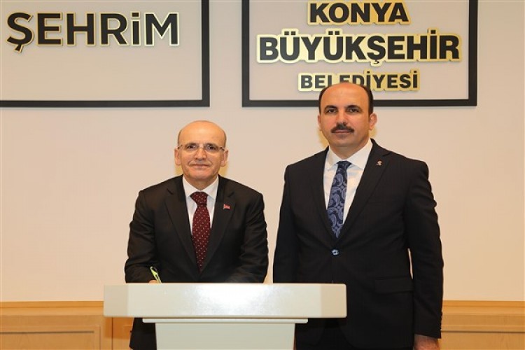 Hazine ve Maliye Bakanı Şimşek, Başkan Altay'ı ziyaret etti