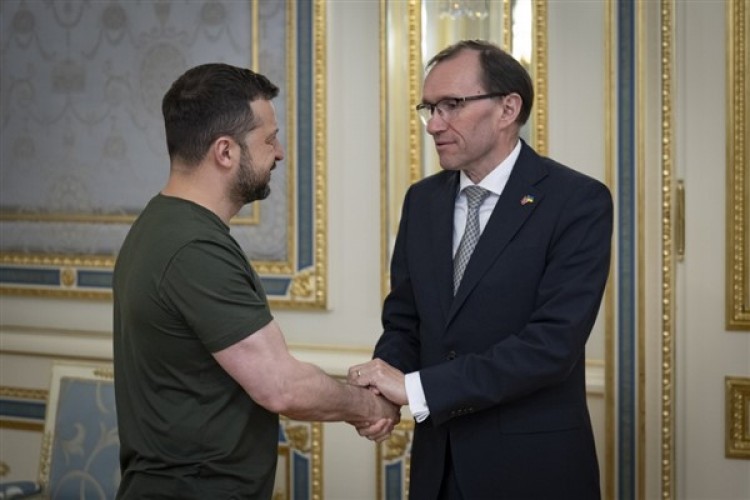 Ukrayna Devlet Başkanı Zelenski, Norveç Dışişleri Bakanı Eide'i ağırladı