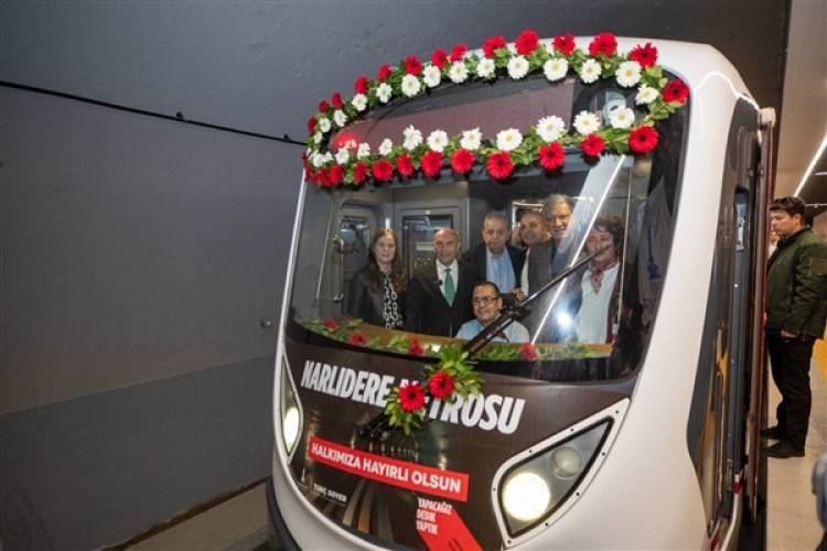 Narlıdere Metrosu'nda Kaymakamlık İstasyonu açıldı