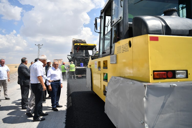 Kayseri'nin Kocasinan ilçesindeki yol yapım çalışmaları tamamlandı