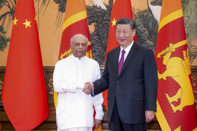 Çin Cumhurbaşkanı Xi Sri Lanka Başbakanı Dinesh Gunawardana ile görüştü