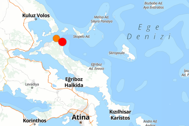 Yunanistan'da deprem