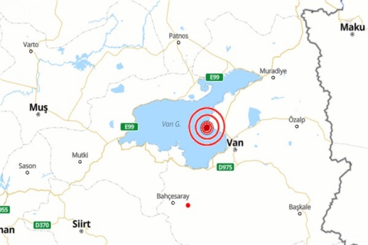 Van'da deprem