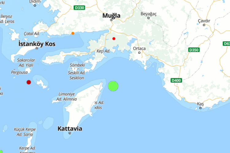 Akdeniz'de deprem