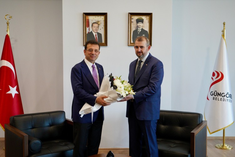 İmamoğlu'ndan Güngören Belediye Başkanı Demir'e ziyaret