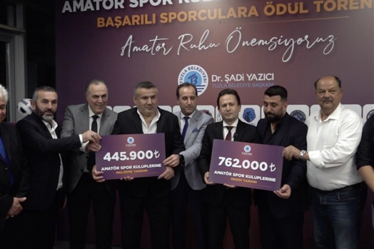 Tuzla Belediyesi'nden amatör spora 2,3 milyonluk katkı