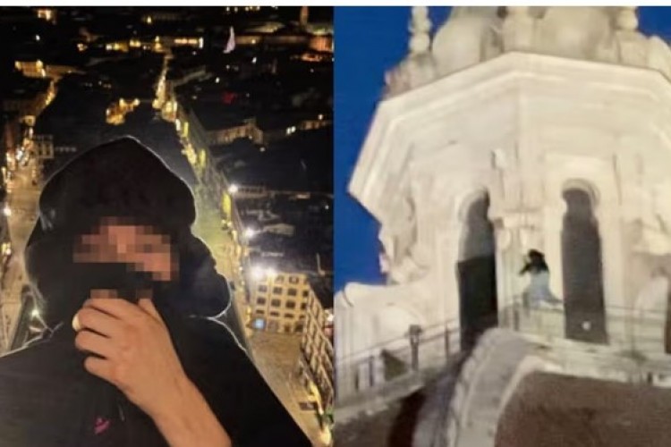 Selfie çekmek için Floransa Katedrali'nin kubbesine tırmandı