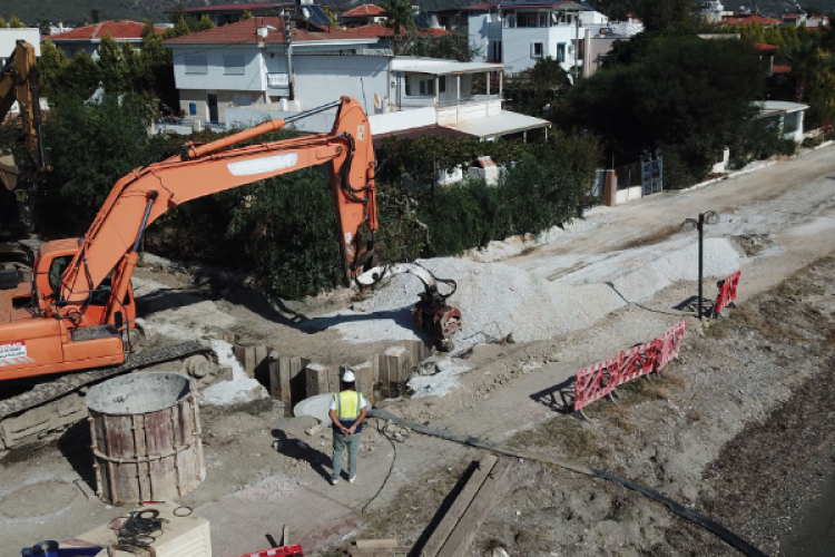 Ören kanalizasyon çalışmasının 25 bin metresi tamamlandı