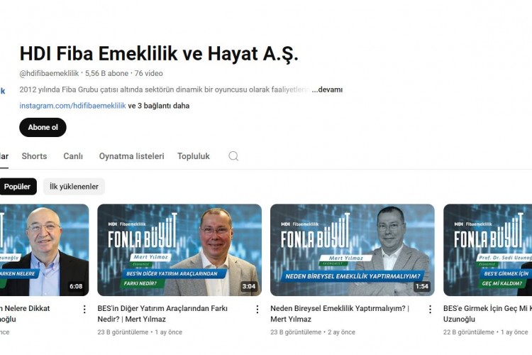 HDI Fibaemeklilik YouTube abone sayısı 5.000'i geçti!