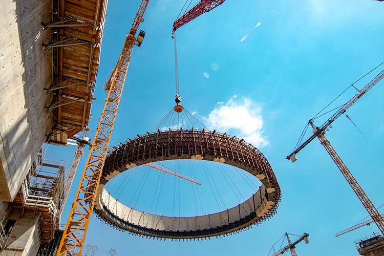 Akkuyu NGS'de koruma kabuğunun 5'inci katmanı kuruldu