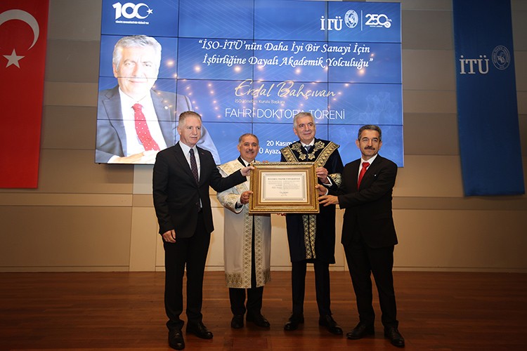 İTÜ'den Erdal Bahçıvan'a fahri doktora