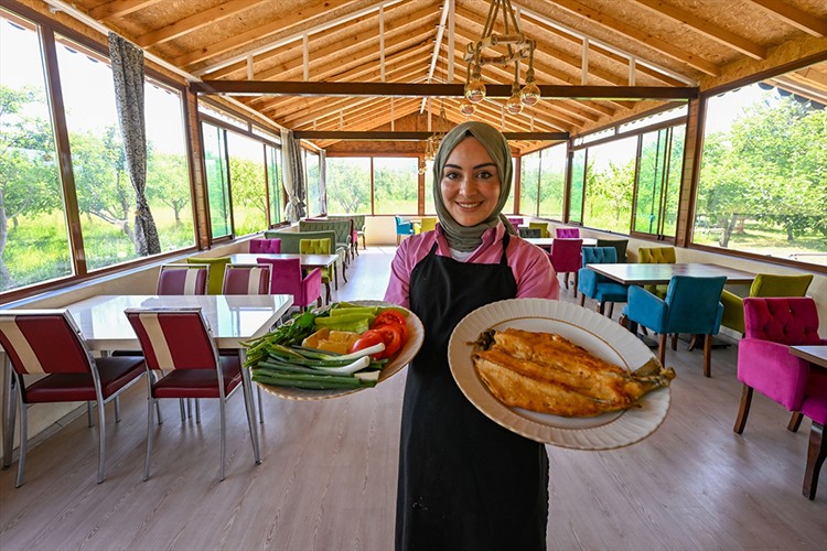 Kadın girişimci alabalık üretimini artırdı
