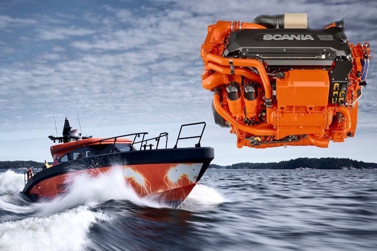 Scania yeni 13 litrelik deniz motorunu tanıttı