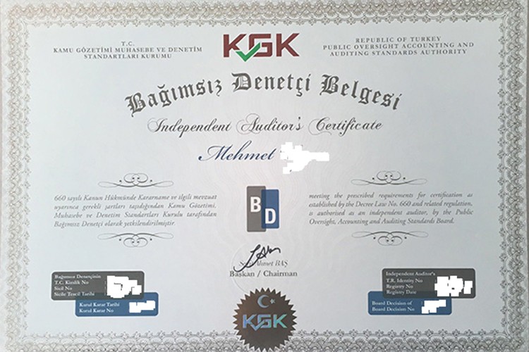 Bağımsız denetçilik belge bedelleri yeniden belirlendi