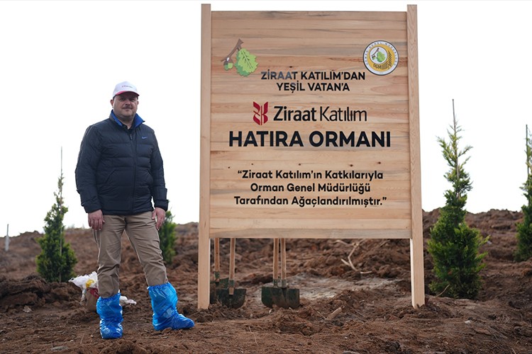 Ziraat Katılım 10. yılı dolayısıyla 30 bin fidan bağışladı