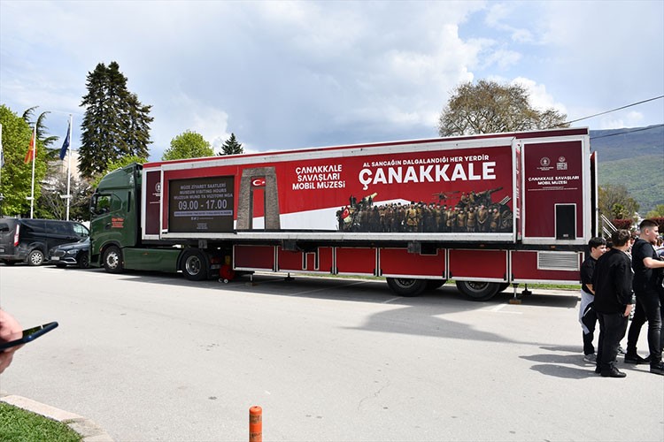 Çanakkale Savaşları Mobil Müzesi Ohri'de ziyarete açıldı