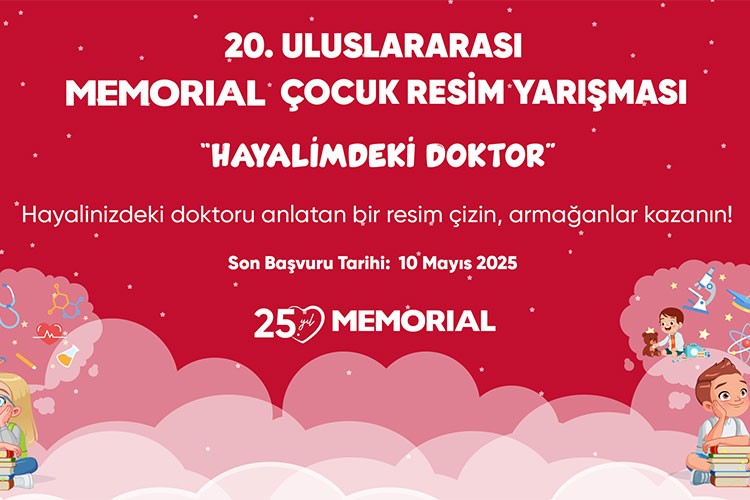 20. Memorial Uluslararası Çocuk Resim Yarışması Başvuruları Başladı