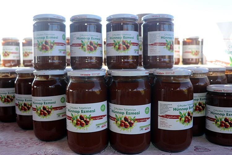 Hünnaptan pekmez üretti