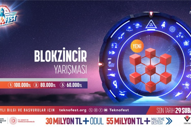 Dijital Geleceğin Anahtarı Blok Zincir Yarışması TEKNOFEST'te