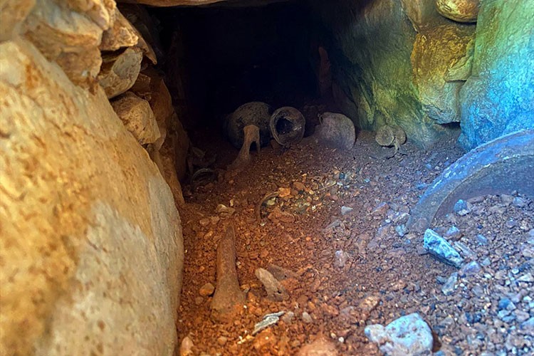 Muğla'da su deposu çalışmasında tarihi eser bulundu