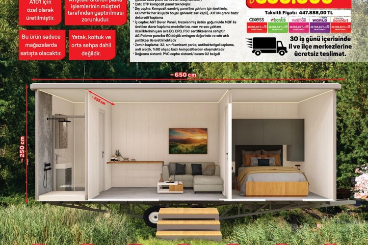 A101'e 25 Nisan'da Tiny House Geliyor