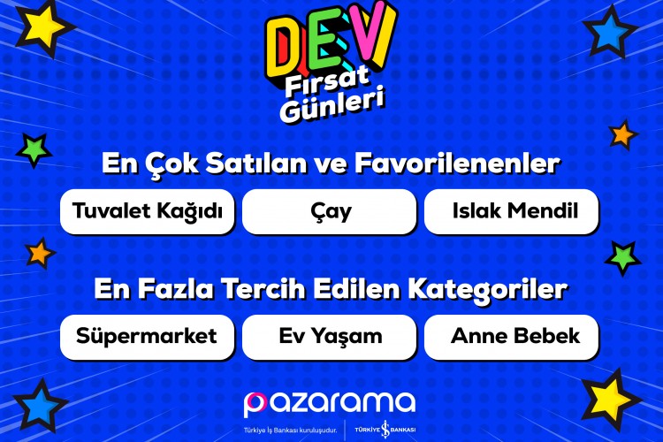 Pazarama'nın dev kampanyası Dev Fırsat Günleri kazandırıyor
