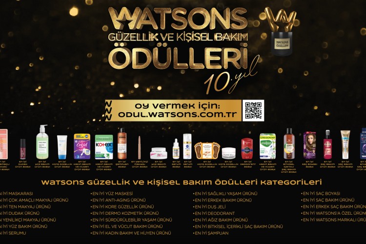 10. Watsons Güzellik ve Kişisel Bakım Ödülleri için Oylamalar Başladı!
