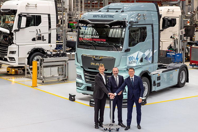 MAN elektrikli kamyonların seri üretimine başladı