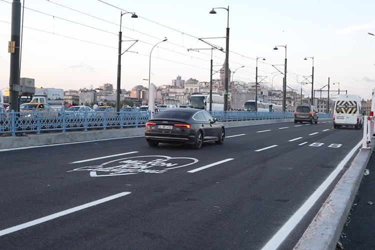 Galata Köprüsü'ndeki çalışma planlanandan önce bitti
