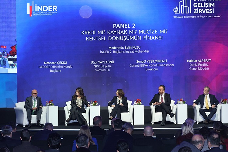 İNDER'in 1. Kentsel Gelişim Zirvesi, gayrimenkul sektörünü bir araya getirdi